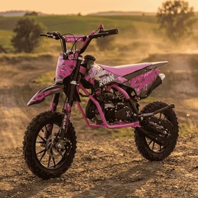 MINI MOTO Crianças MINICROSS gasolina 49cc Roan CRF 10/10" 3.5cv Rosa