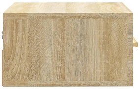 Mesa de cabeceira montagem na parede 35x35x20 cm cor sonoma