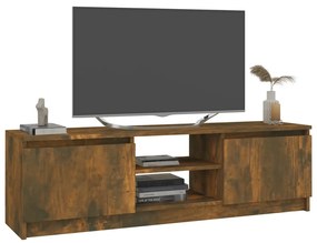 Móvel de TV 120x30x35,5 cm madeira processada carvalho fumado
