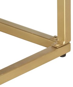 Aparador 120x30x75 cm madeira de mangueira maciça dourado