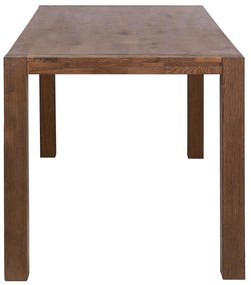 Mesa de jantar em madeira castanha escura 180 x 85 cm NATURA Beliani