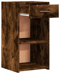 Mesa de cabeceira 35x34x65 cm derivados madeira carvalho fumado