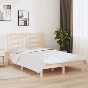 Cama sem colchão 140x190 cm madeira de pinho maciça