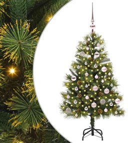vidaXL Árvore de Natal Artificial Articulada com Cones Verde 150 cm