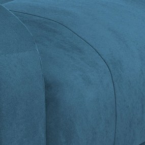 Poltrona elevatória de massagens veludo azul