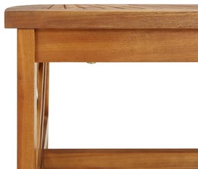 2 pcs conjunto lounge de jardim madeira de acácia maciça