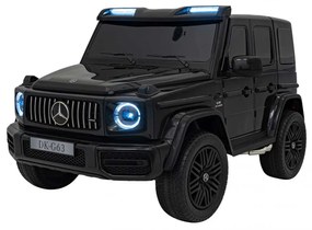 Carro elétrico para Crianças 24V 4x4 200W Mercedes Benz G63 AMG XXL Rodas de EVA, Assento de couro Preto