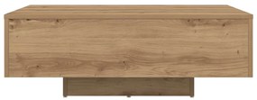 Mesa de centro vidaXL com luzes LED Carvalho Artesanal 85x55x31 cm
