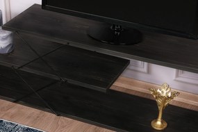 Móvel TV Zigzag – Castanho Escuro – 120 cm x 40 cm x 30 cm