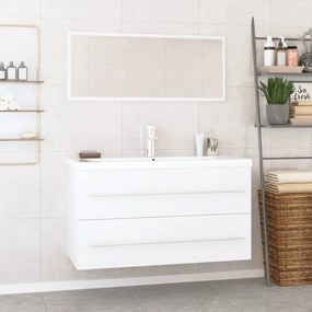 vidaXL 3 pcs conjunto de móveis de casa de banho branco