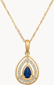 Colar em ouro amarelo com diamantes Océane, 0,09 quilates