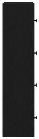 Estante 40x24x102 cm derivados de madeira carvalho preto