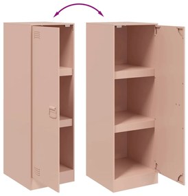Aparador 34,5x39x107 cm aço rosa