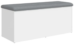 Banco de arrumação 102x42x45 cm derivados de madeira branco