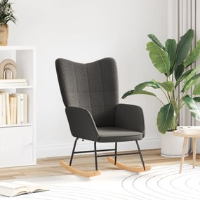 Cadeira Relaxante vidaXL Cinza Escuro em Tecido Lã Curly