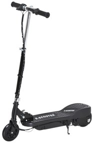 HOMCOM Trotinete Elétrica para Crianças + 7 Anos trotinete Dobrável com Altura Ajustável 24V Bateria Recarregável Velocidade até 12 km/h e Carga 50 kg 74x36x82,5-92,5 cm Preto