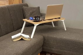 Secretária de Pé para Laptop Gusto – Atlantic Pine – 60 cm x 24,5 cm x