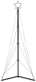 LED Árvore de Natal 483 LEDs Branco Quente 240 cm