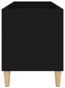 Armário para discos 74,5x38x48 cm derivados de madeira preto