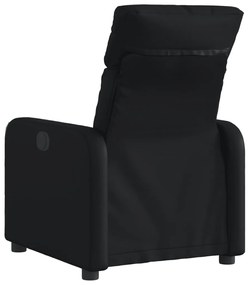 Poltrona reclinável elétrica couro artificial preto