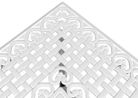 3 pcs conjunto de bistrô alumínio fundido branco