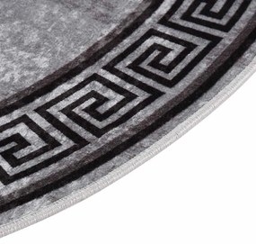 Tapete lavável antiderrapante φ120 cm multicor