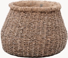 Vaso de flores em concreto artesanal Faux-Puff, Alt 13 cm