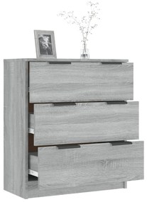 Aparador 60x30x70 cm derivados de madeira cinzento sonoma