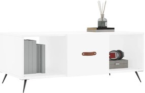 Mesa de centro 102x50x40 cm madeira processada branco