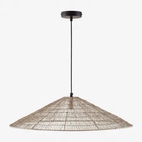 Lâmpada De Teto Suspensa Ø65 Cm Em Ferro Benilde Beige Creme - Sklum