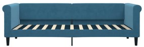 Sofá-cama 80x200 cm veludo azul