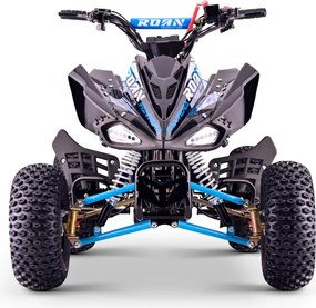 Mini moto 4 gasolina para crianças de 110cc Automática Roan Pantera R7 C/ Marcha atras e Limitador Azul
