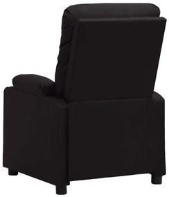 Poltrona reclinável elétrica couro artificial preto