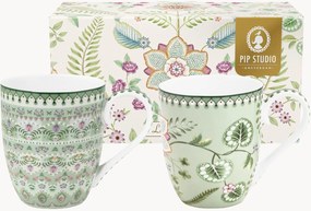 Canecas de café grandes Lily & Lotus, conjunto de 2