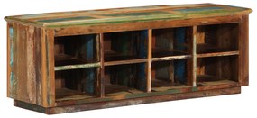 vidaXL Banco para Sapatos 110x35x40 cm Madeira Sólida Recuperada