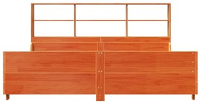 Cama com estante sem colchão 180x200 cm madeira maciça