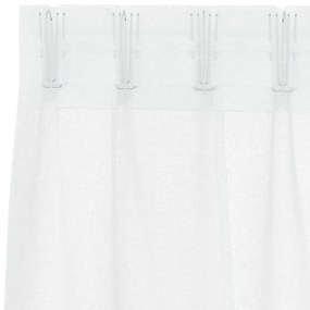 Cortinas com cortinas 2 pcs Branco 140 x 140 cm Poliéster