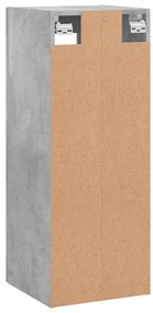 Armário de parede 34,5x34x90 cm cinzento cimento