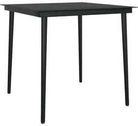 3 pcs conjunto de jantar p/ jardim c/ almofadões vime PE cinza
