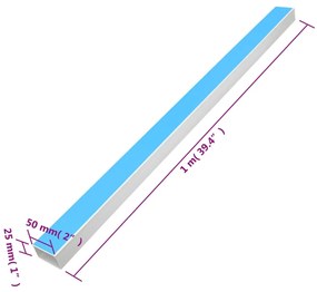 Calhas para cabos autoadesivas 50x25 mm 30 m PVC