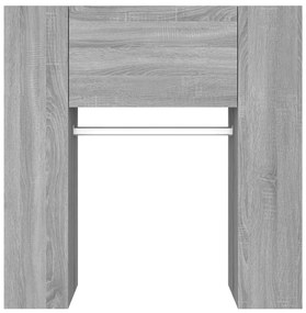 Armários de corredor 2 pcs derivados de madeira cinzento sonoma