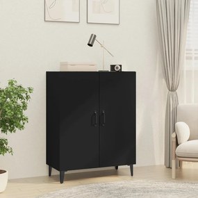 812106 vidaXL Aparador 70x34x90 cm derivados de madeira preto