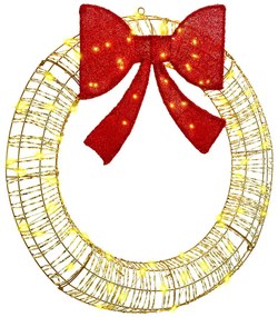 vidaXL Guirlanda com 80 LEDs Branco quente 90 cm PET