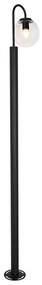 Lanterna moderna preta com vidro transparente 200 cm IP44 - Sfera Moderno