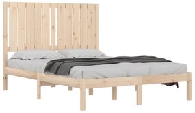 Cama sem colchão 120x200 cm madeira de pinho maciça