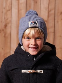 Conjunto  gorro + gola snood + luvas/mitenes «Outdoor», para menino   azul-acinzentado