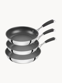 Frigideiras em aço inoxidável Poletto, conjunto de 3