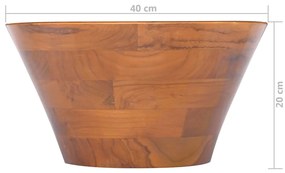Lavatório Φ40x20 cm madeira de teca maciça