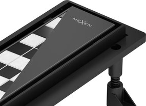 Mexen Flat Abs Flat ABS dreno linear 2em1 90 cm, preto - 1769090