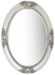 vidaXL Espelho de parede estilo barroco 50x70 cm prateado
